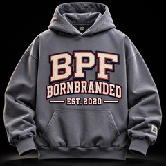 BPF WASHED BUTTON HOODIE