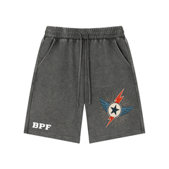 Mineral Wash Waffle Knit Shorts