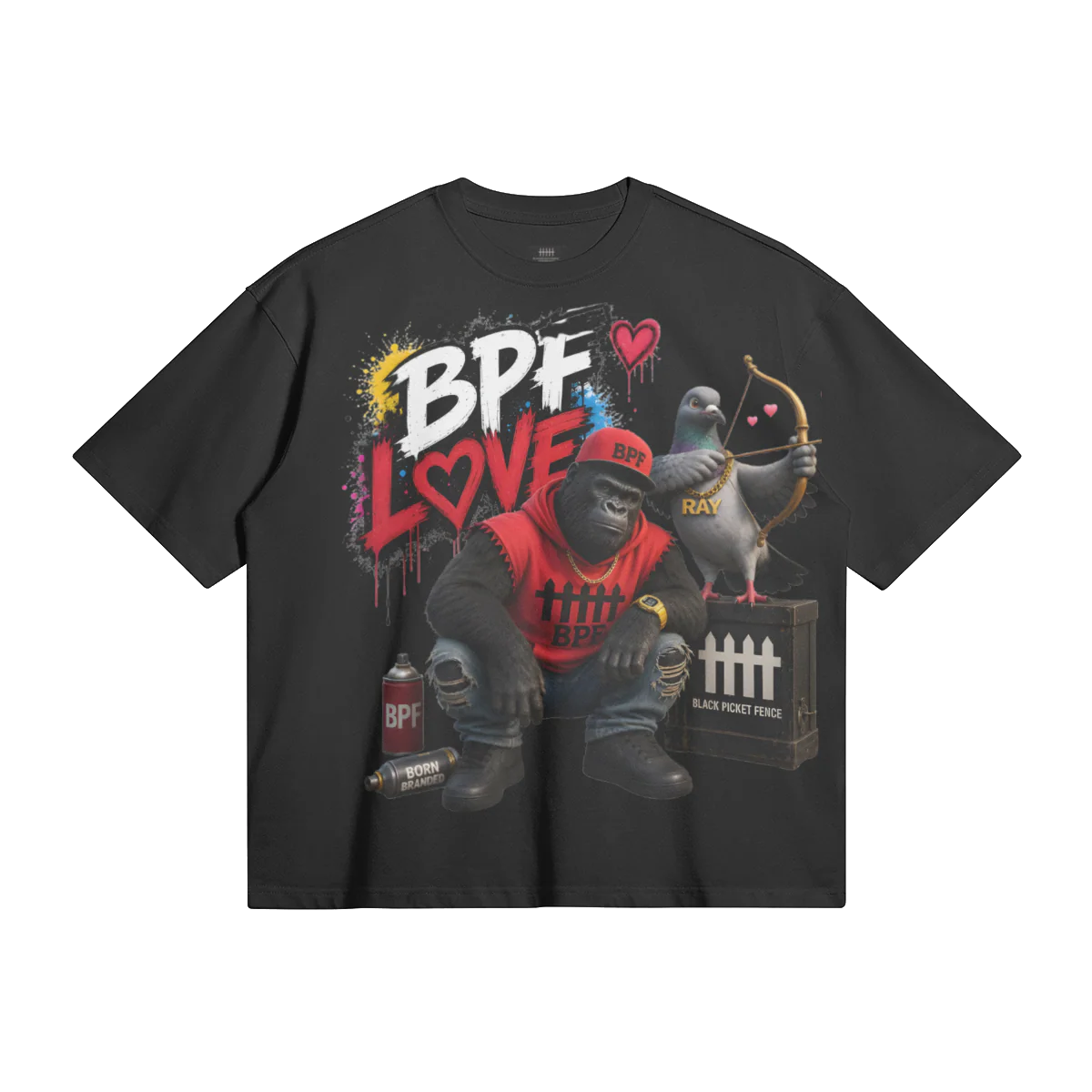BPF Love Character Boxy Tee