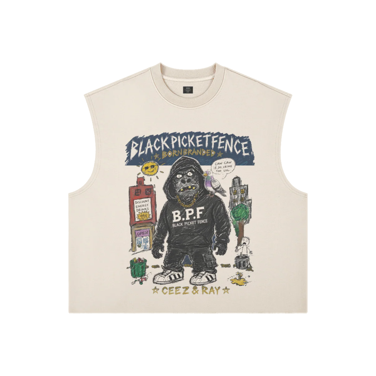Born Branded Gorilla Boxy Tank
