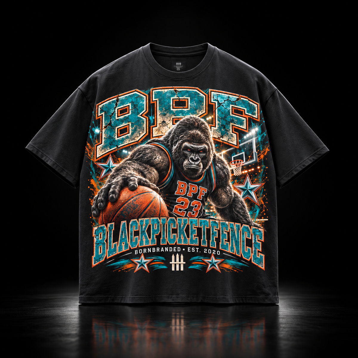 BPF OVERSIZED  JUMBO PRINT CEEZ BALLIN CRAZY TEE !!!