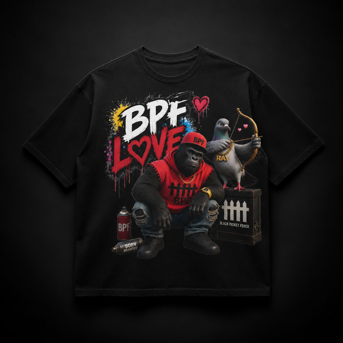BPF Love Character Boxy Tee