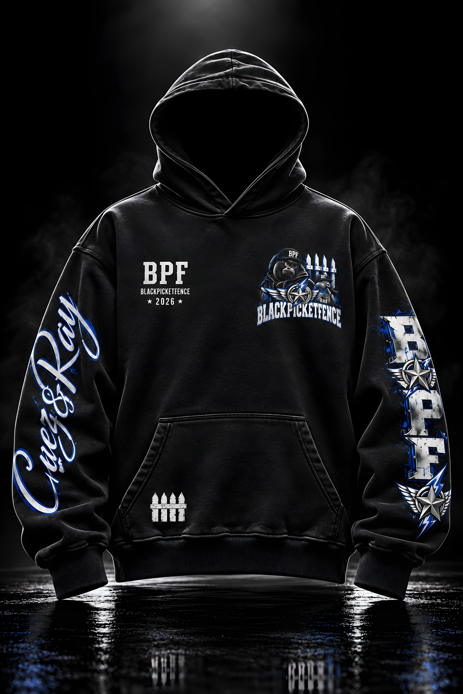 SIGNATURE CEEZ&RAY JUMBO GRAPHIC PRINT HOODIE