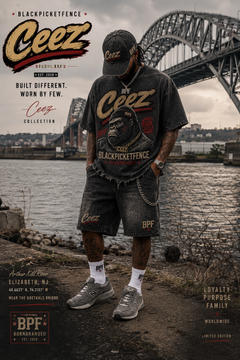 Men’s Vintage Wash Wide Leg Denim Shorts