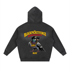 BPF RAYSunfade Two-way Zipper Boxy Fleece Hoodie