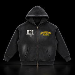 BPF RAYSunfade Two-way Zipper Boxy Fleece Hoodie
