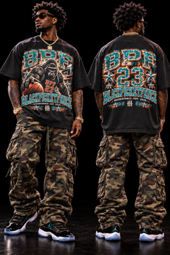 BPF OVERSIZED  JUMBO PRINT CEEZ BALLIN CRAZY TEE !!!