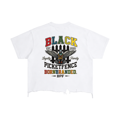 Vintage Wash Boxy Distressed Hem T-Shirt