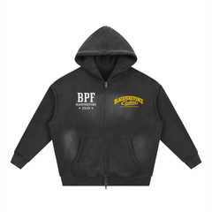 BPF RAYSunfade Two-way Zipper Boxy Fleece Hoodie
