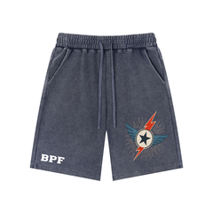 Mineral Wash Waffle Knit Shorts