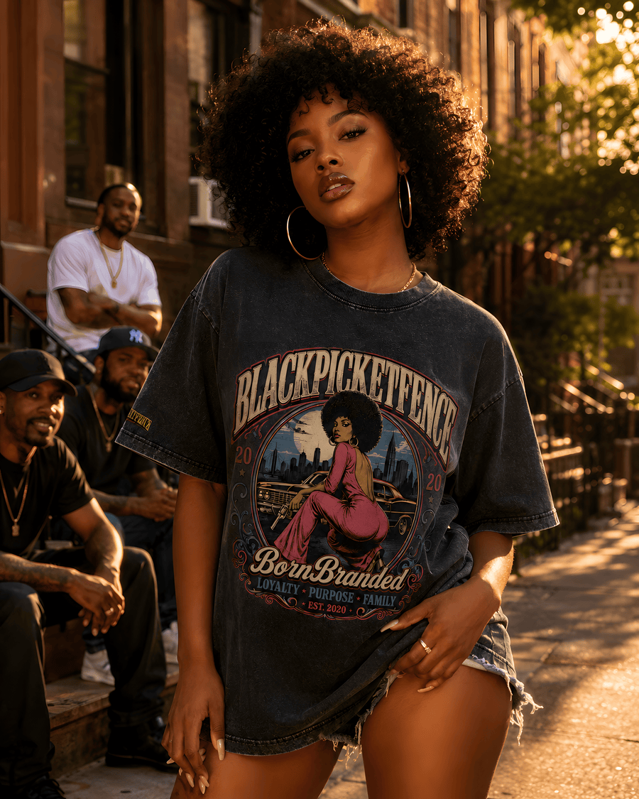 Snow Washed Oversized Cotton T-Shirt