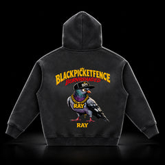 BPF RAYSunfade Two-way Zipper Boxy Fleece Hoodie