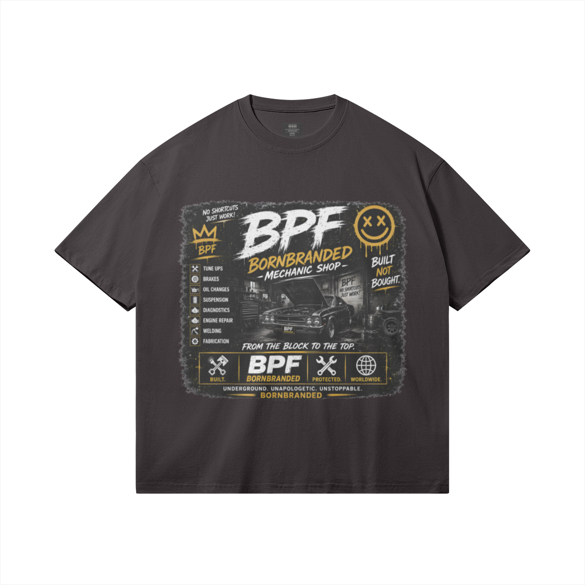 Born Branded Mechanic Shop Tee