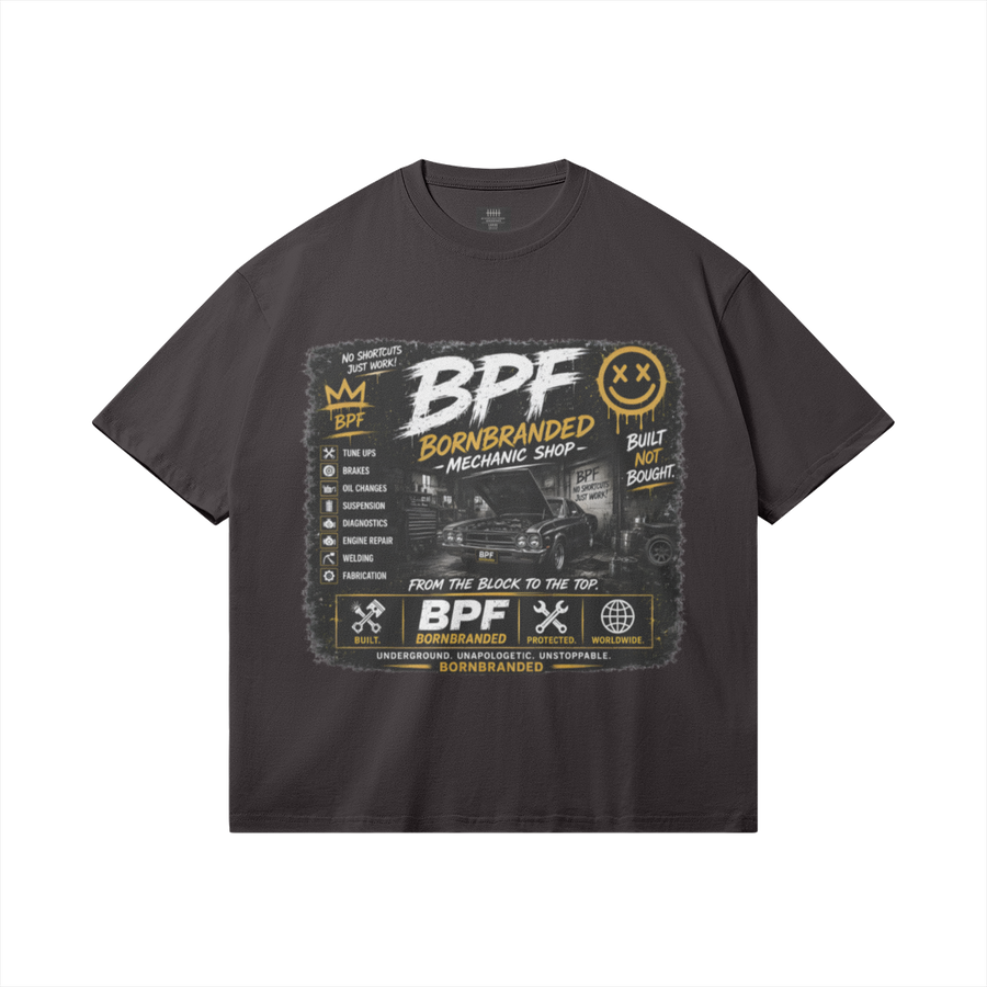 Born Branded Mechanic Shop Tee